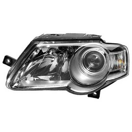 VW Headlight Assembly - Driver Side (Halogen) 3C0941005AE - Hella 247014051